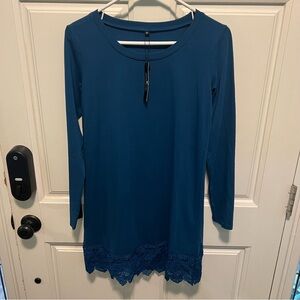 Size M, Navy Blue cotton dress